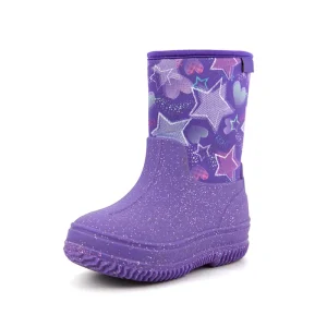 Kids Waterproof Neoprene Rain Boots Girls Boys Outdoor Mud Boots Children Insulated Rubber Snow Boots