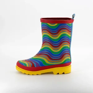 Kids Waterproof Rubber Rain Boots Non slip Outdoor Children Rain Boots Lightweight Footwear