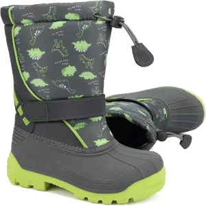 Kids’ Waterproof Snow Boots for Winter Slip Resistant Cold Weather Pac Shoes