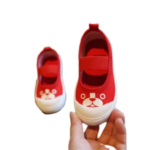 Kids White Shoes Soft Bottom Kids Mesh Shoes Non slip Breathable Toddler Flat Sneakers