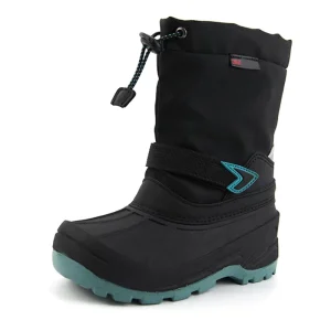 Kids Winter Boots Fur Lined Anti-Slip Outdoor Shoes Mid Calf Warm Snow Boots