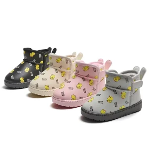 Kids Winter Shoes Plush Keep Warm Footwear Outdoor Short Sparkle Snow Boots 2 10 Years