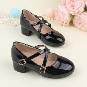 Kids shoes Girls Elegant Princess High Heel Pumps Fashionable Party Wedding Stage Performance baby shoes dress shoes