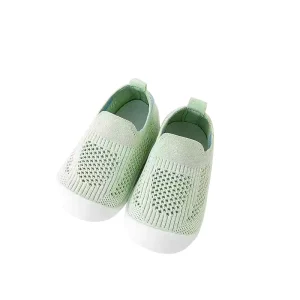Knitted Mesh Baby First Walkers Shoes Breathable Lightweight Soft Sole Infant Slippers Custom Factory Price Bulk Order