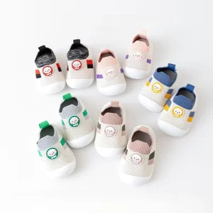 Korean Cartoon Print Infant Toddler Slip on Casual Shoes Kids Sand Beach Floor Sock Shoe