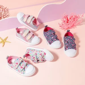 Korean Style Children’s Canvas Student Shoes Cute Breathable Classic Design with Casual Sneakers