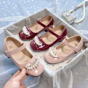 Korean Stylish Spring Autumn Children Princess Shoes Boutique Baby Girls Dress Shoes
