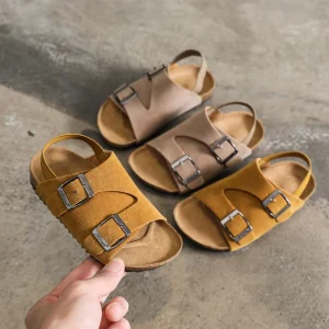 Korean Stylish Summer Children Beach Shoes Soft Sole Kids Boys Girls Flat Sandals
