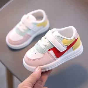 LED Light Up Children’s Shoes Sneakers in Pink Yellow Green Spring Boys and Girls White Casual Style Footwear Unisex Shoe