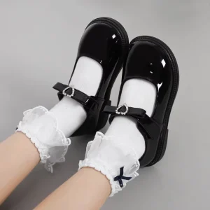 LSJX Flat Leather Dress Kids Shoes Designer Children Casual Shoes Mary Jane Girl Shoes Kids School Shoes for Kids