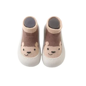 Lace up Sock like shoes Cute Cartoon Baby Sock Shoes Baby Walking Shoes Infant Non slip