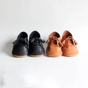 Latest Design Black Brown Genuine Leather Baby Boy Shoes