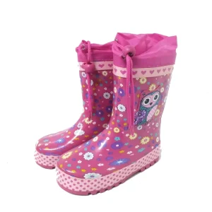 Latest Design Comfortable Cute Toddler Girls Children Waterproof Rubber Rain Boots for Kids
