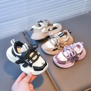 Latest Fashion Spring Autumn Baby Children Outwear Pu Breathable Casual Sneakers Shoes for Boys Girls