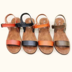 Latest Stylish and Comfortable Flat Shoes for Girls Non-slip Open-toed Handmade Children’s Sandals