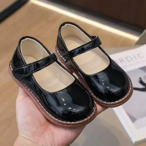Leather Formal Uniform Shoe Kids Teenager Children Student School White Black Shoes