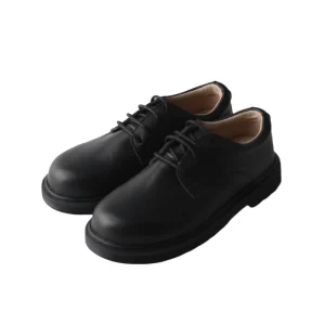 Leather Teenager Boy Student Black Lace-up School Dress Shoes for Men