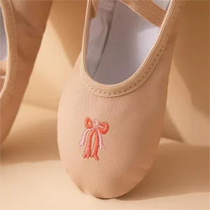 Leather-toe Children’s Dance Shoes Soft-soled Latin Dance Basic Dance Shoes