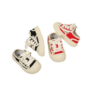 Leisure Hook & Loop Kids Comfort Sneakers Boy girl Canvas Shoes Toddlers Tennis Shoes