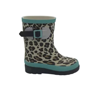Leopard Print Toddler Waterproof Light Weight Rubber Rain Boots Children Comfortable Footwear for Kids Summer Autumn