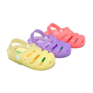 Light Custom Children Girl Fruit Jelly Slide Slippers Outdoor Kids Cute Slide Sandal Beach Jelly Shoes