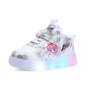 Light Toddler Shoes PU Material Light Casual Shoes 1 6 Years Old Soft Bottom Board EVA for Children Induction for Girls