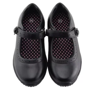 Lightweight Fish Mouth Girls School Shoes Uniform Anti Slippery Summer Casual Black