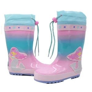 Lightweight Girl Waterproof Rubber Rain Boots Rubber Soft Rainboots Outdoor Breathable Rain Boots