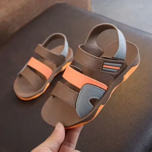 Lightweight Kids Boys Sport Open Toe Summer Ankle Strap Flat Sandals for Children