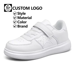 Lightweight Sneakers Breathable Running Shoes for Boys & Girls with School Kids White Casual Shoes