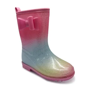 Lightweight Waterproof PVC Kids Rain Boots Cute Floral Printed Rubber Shoes for Children Outdoor Water Play and Garden