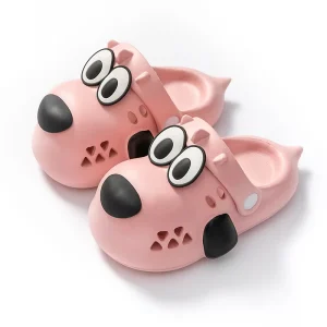 Liquidation Summer Kids Slippers EVA Anti Slip Garden Shoes Cute Dogs Design Clogs for Children and Kids