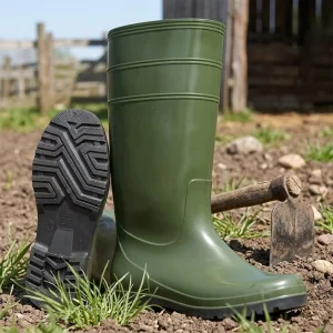 Litai Safety Rain Boots For Dairy Farm Waterproof Anti Slip PVC Steel Toe Industrial Food Factory Lightweight All Seasons