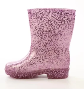 Little Girls Glitter Waterproof Dustproof Half PVC Kids Rain Shoes Boots