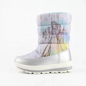 Lovely Color Girls Children Fashion Wool Kids Shoes Water Proof Snow Boots With Zipper