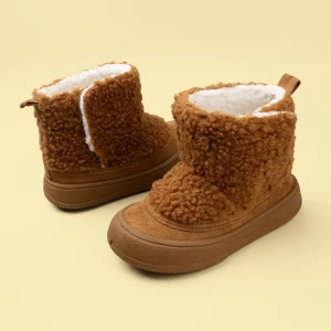 Lovely High Quality Girls Toddlers Winter Snow Boots Little Kids Outdoor Suede Plush Boots