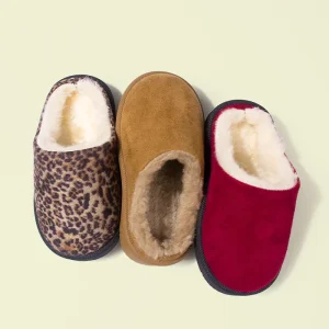 Lovely Little Kids Indoor Warm Slippers Soft Sole Toddlers Winter Suede Plush Slippers Shoes
