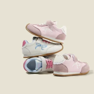 Low MOQ Children’s Walking Sneakers Non Slip Casual Sports Shoes for Girls’ Daily Wear