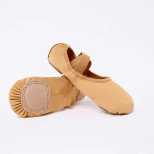 Low MOQ Soft Canvas comfort Ballet Flats Foldable Ballet Shoes