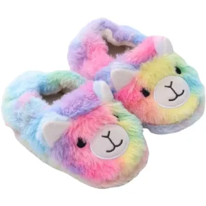 Low Moq Plush Slipper Kawaii Animal Winter Warm Indoor Slipper Animals Plush Slippers for Kids
