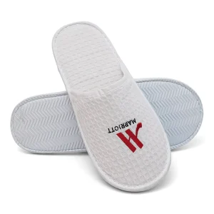 Luxury Waffle Hotel Slippers with Logo 5 Star Hotel Disposable Slippers
