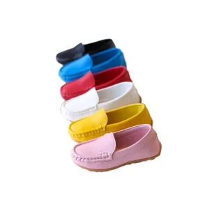 Manual Custom Fashion Flat Bottom White Leather Wide Toe Low Top Sports Casual Kids Children Baby Designer Shoes
