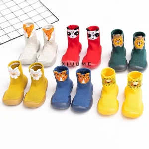 Manufacture Summer Breathable Disposable 100% Cotton Unisex Indoor Toddler Cartoon Anti-slip No Show Baby Shoes Socks