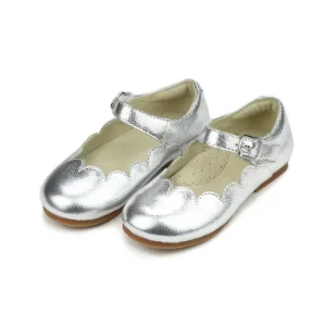 Manufacturer Classic Leather Baby Toddler Girls Scalloped Flats Back to School T Bar Shoes