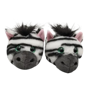 Manufacturer Custom Comfortable Plush Animal Zebra Slippers