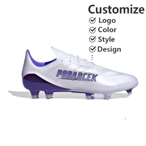 Manufacturer Custom Oem High Ankle Football Cleats Breathable Outdoor Training Kids Soccer Cleats