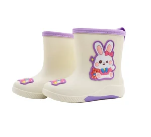 Manufacturer Fashion Classic PVC Kids Rain Boots for Girls Cute Anti Slip Design Lightweight Plastic Waterproof for Summer