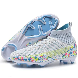 Manufacturer New FG AG All Season PU Upper Kids Football Boots Cleats Soccer Shoes for Men