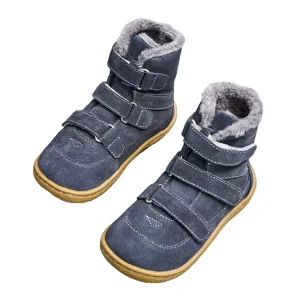 Manufacturer Stock Real Leather Super Soft Stylish Western Flat Fur Boots for Little Boy Girl Kids Teenage