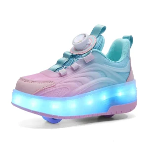 Manufacturers Direct Luminous Kid Running Shoes With Light Roller Skates for Men and Women Led Kid Roller Skate Shoes